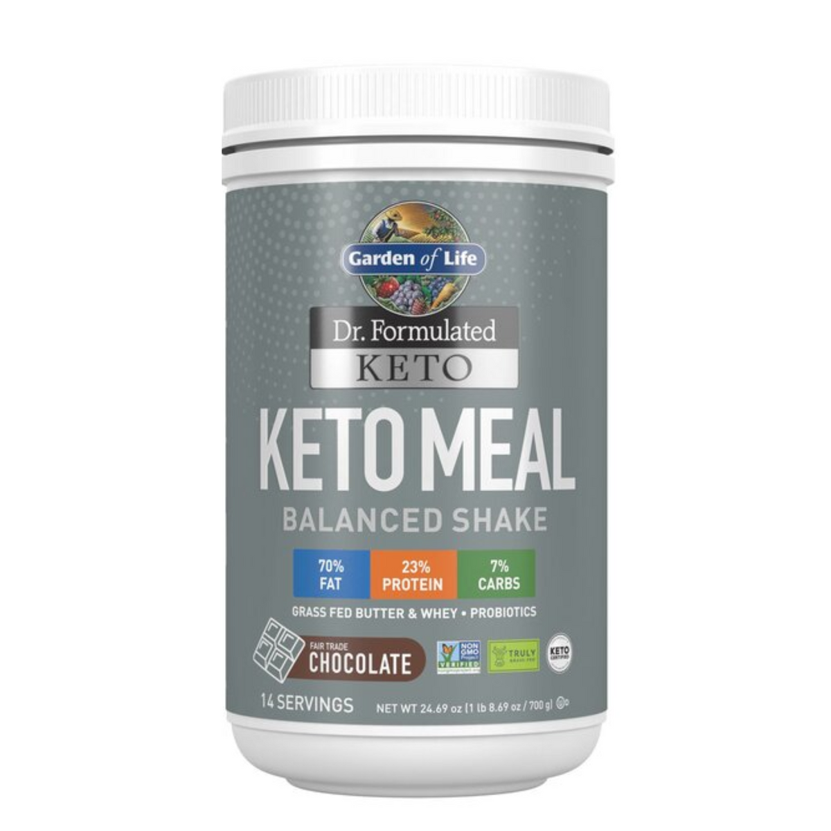 Dr. Formulated Keto Meal - 700 grams By Garden of Life