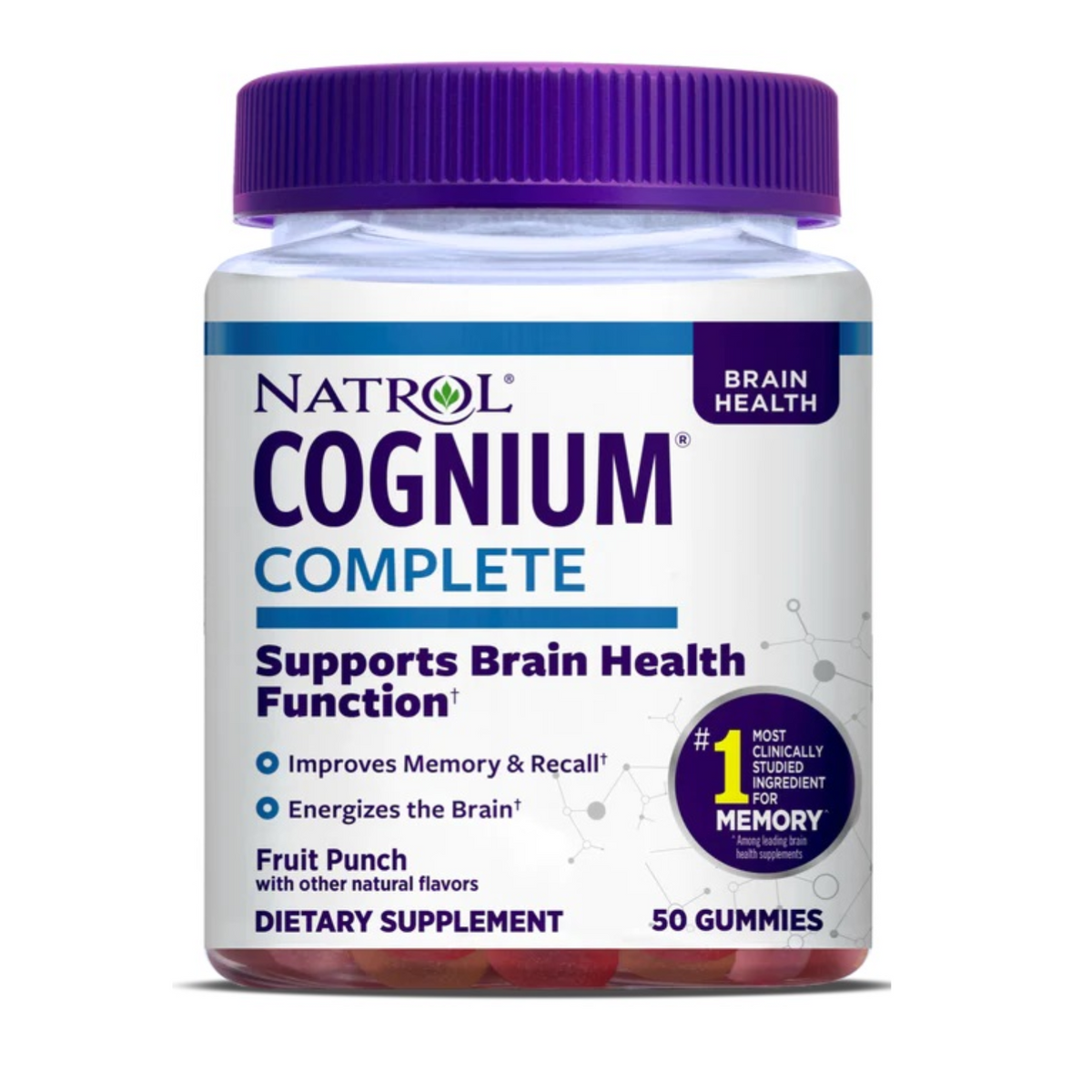 Cognium Complete, Fruit Punch - 50 gummies By Natrol