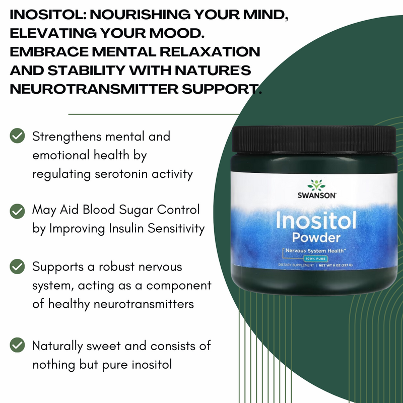 Inositol Powder - 100% Pure - 227 grams By Swanson
