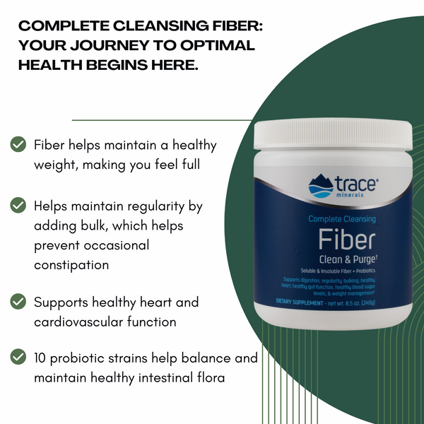 Complete Cleansing Fiber - Clean & Purge - 240 grams By Trace Minerals