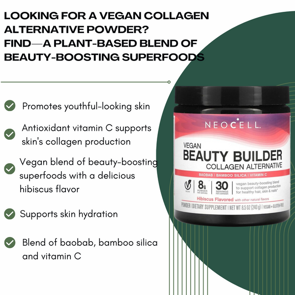 Vegan Beauty Builder Collagen Alternative (Hibiscus) - 240 grams By NeoCells
