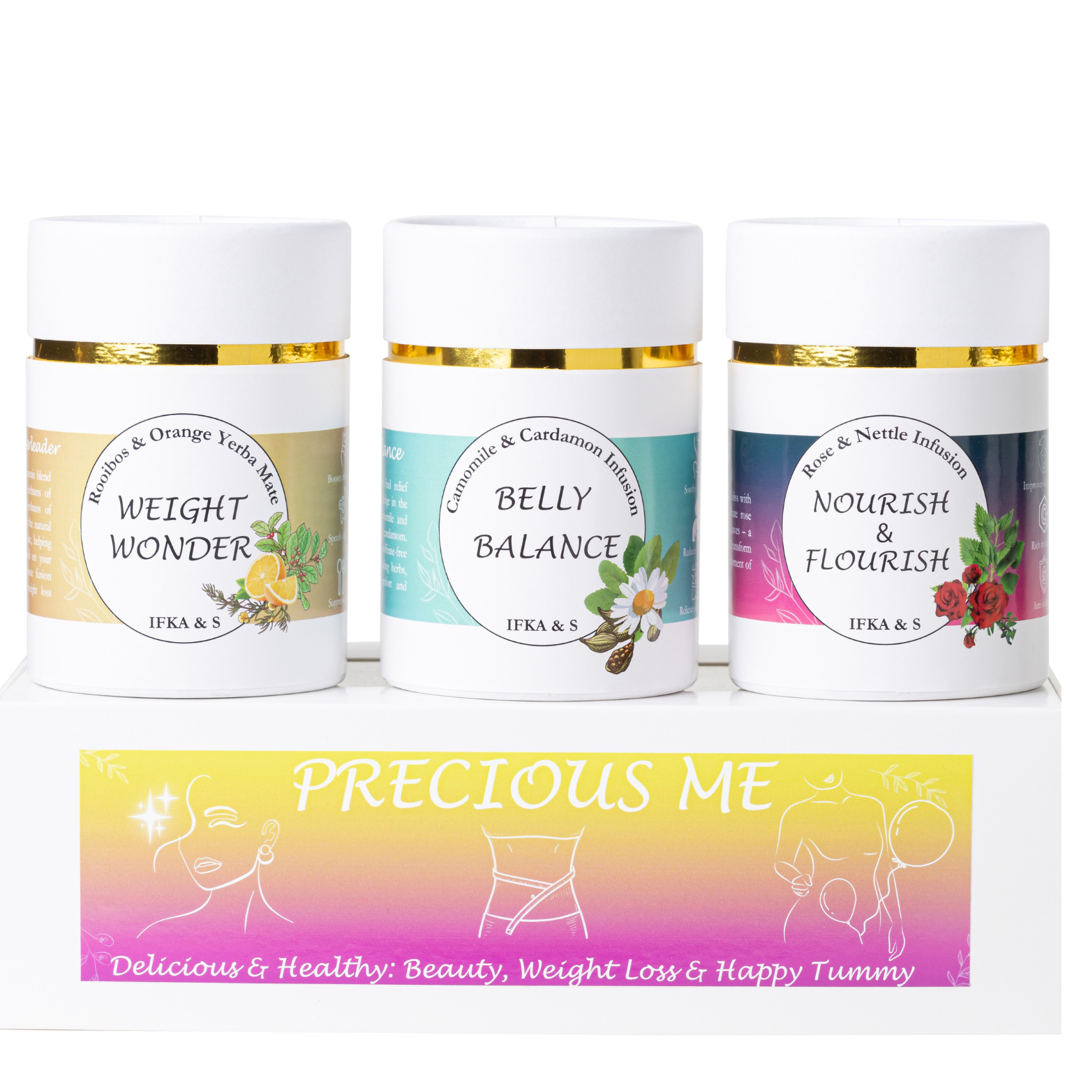 Precious Me Herbal Infusions (Set of 3, 140g)