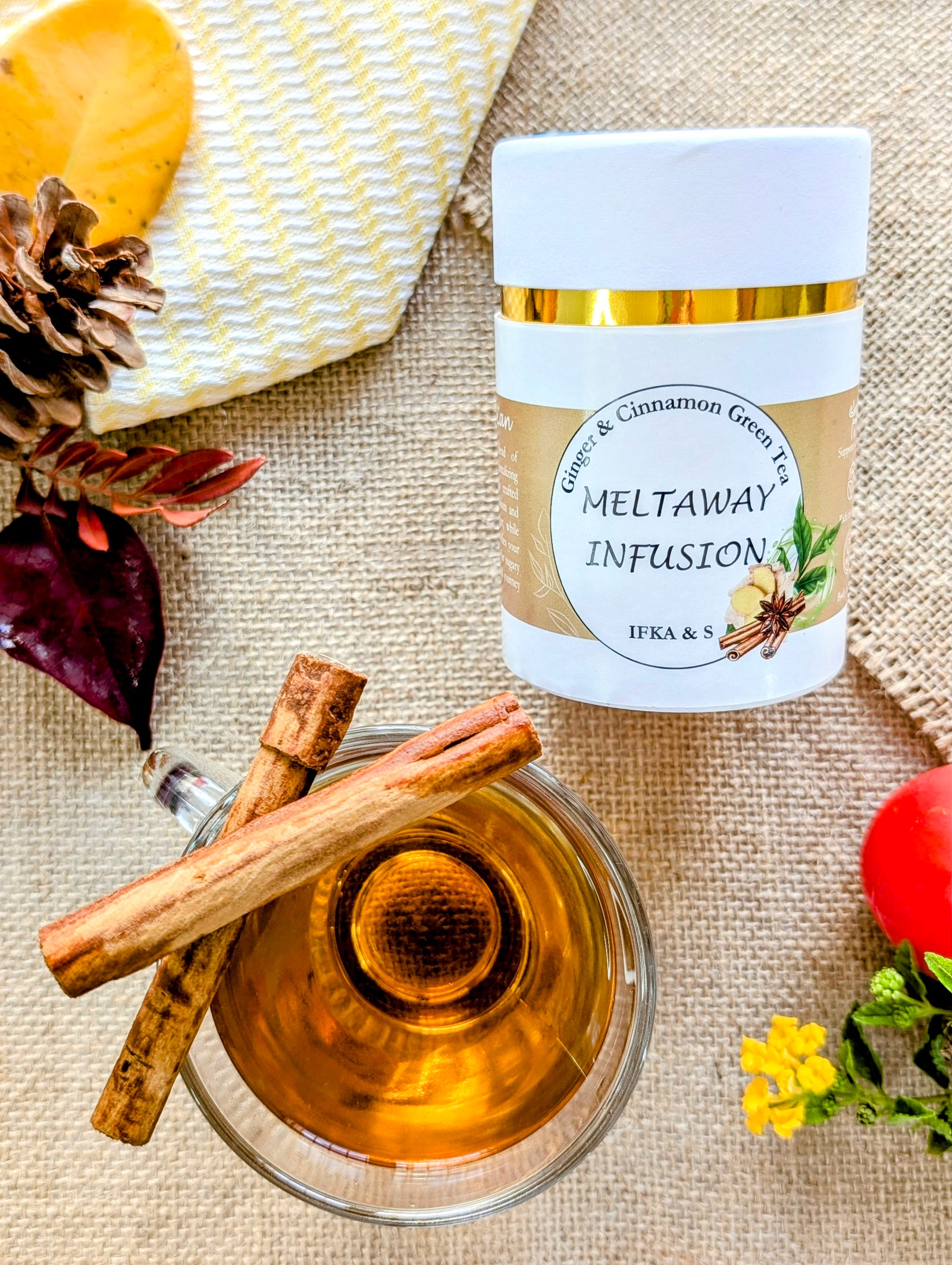 MeltAway Infusion: Green Tea with Ginger & Cinnamon to Support Your Weight Goals