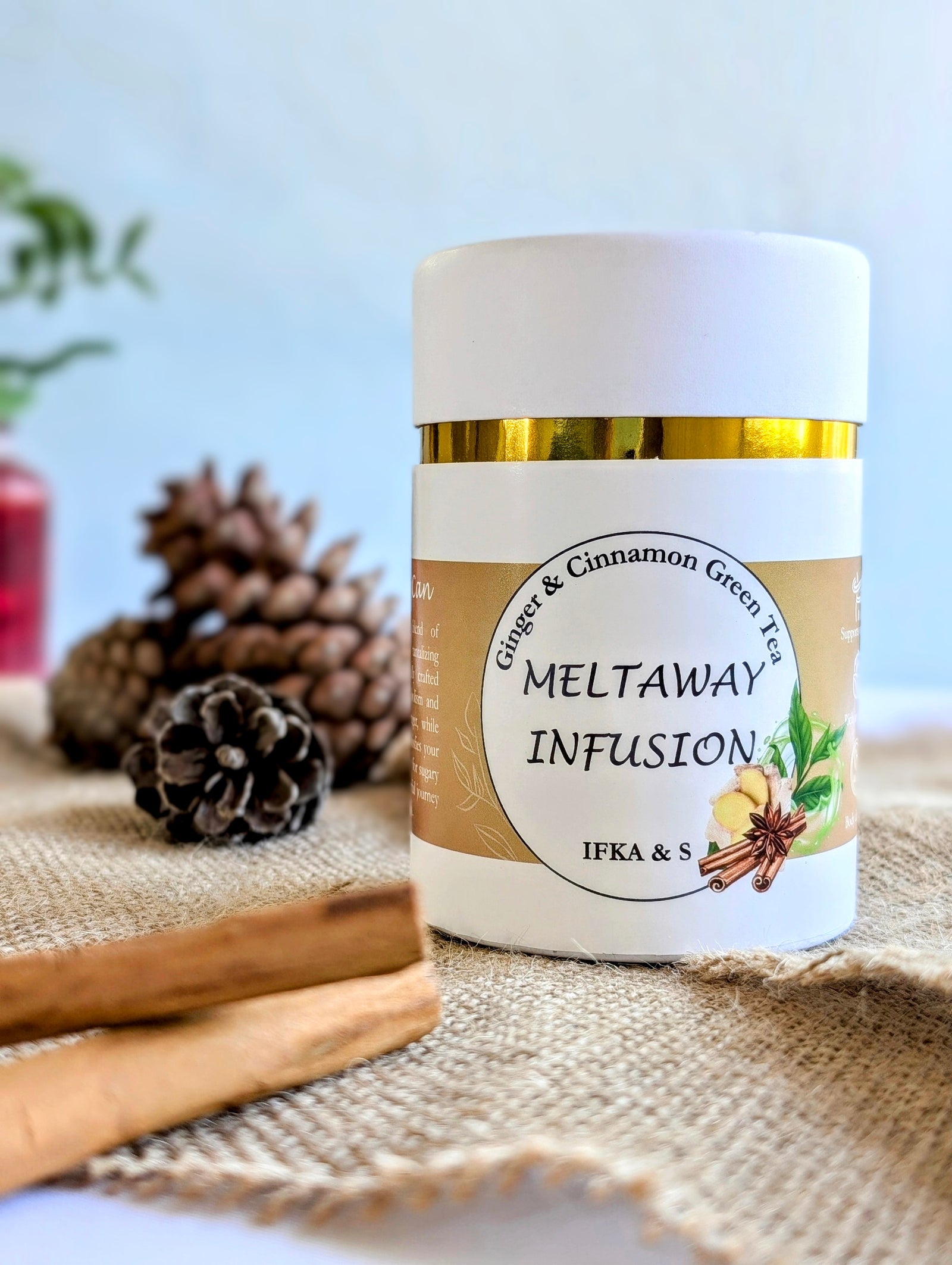 MeltAway Infusion: Green Tea with Ginger & Cinnamon to Support Your Weight Goals