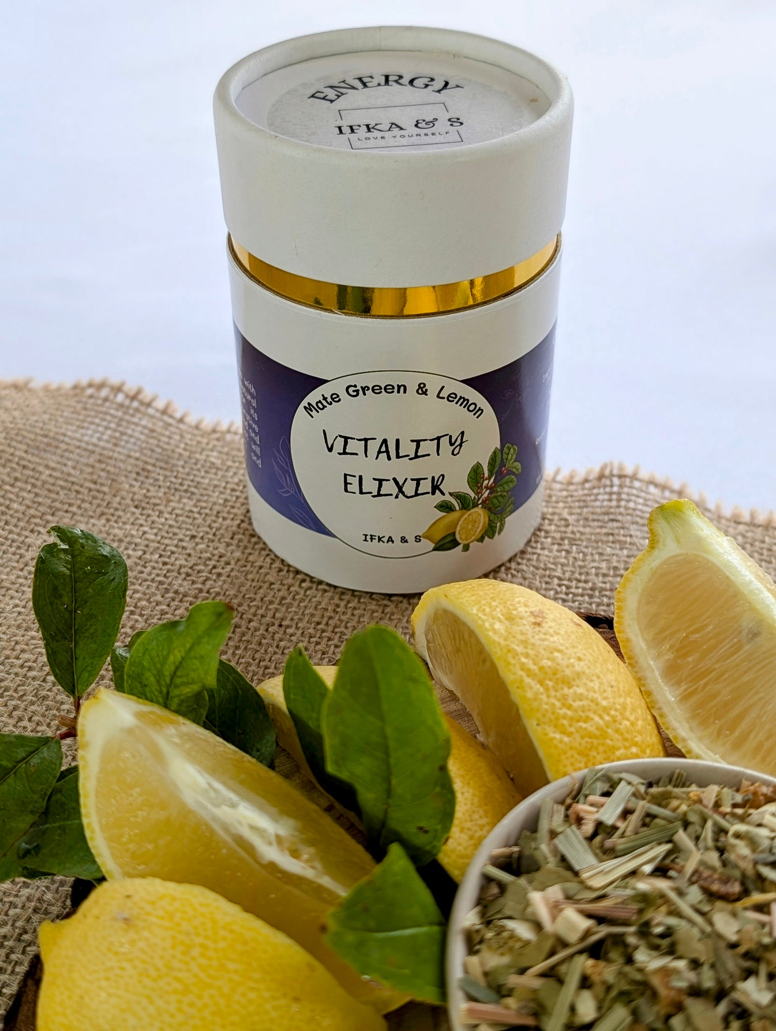 Vitality Elixir: Yerba Mate & Lemon Infusion for Energy Boost