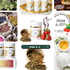 photo collage with Trim & Fit by IFKA&S, with herbs and teas